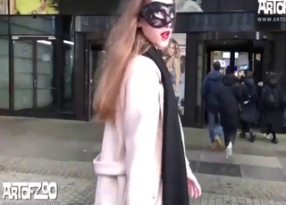 Pedestrian way rat blondie gets to fuck a dog at dramatize expunge hotel